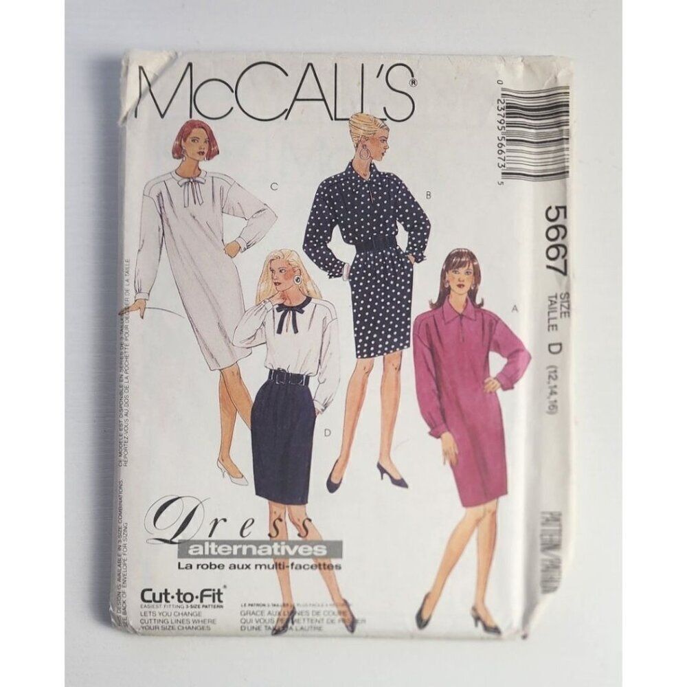 Vintage McCall's Sewing Pattern # 5667 Uncut